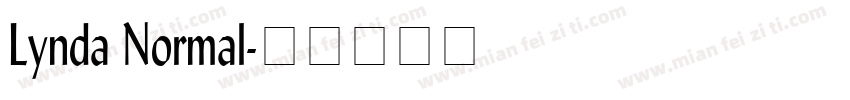 Lynda Normal字体转换